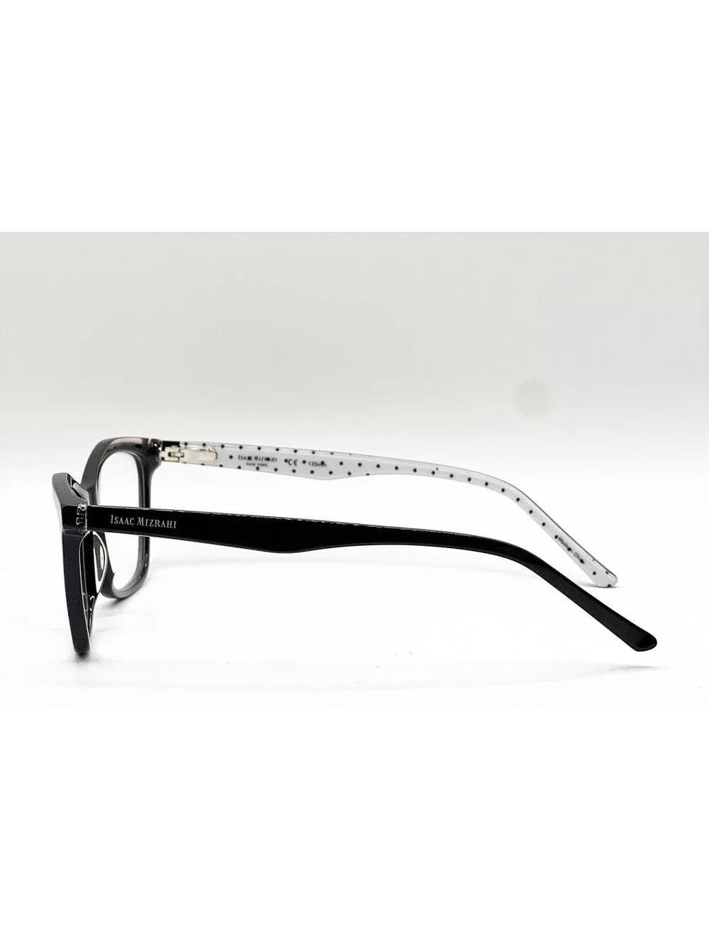 Isaac Mizrahi IM30031 BK Black Rectangle Authentic Eyeglass Frames 52-16-135